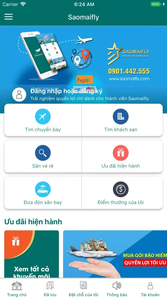 SaoMaiFly Vé máy bay giá rẻ應用截圖
