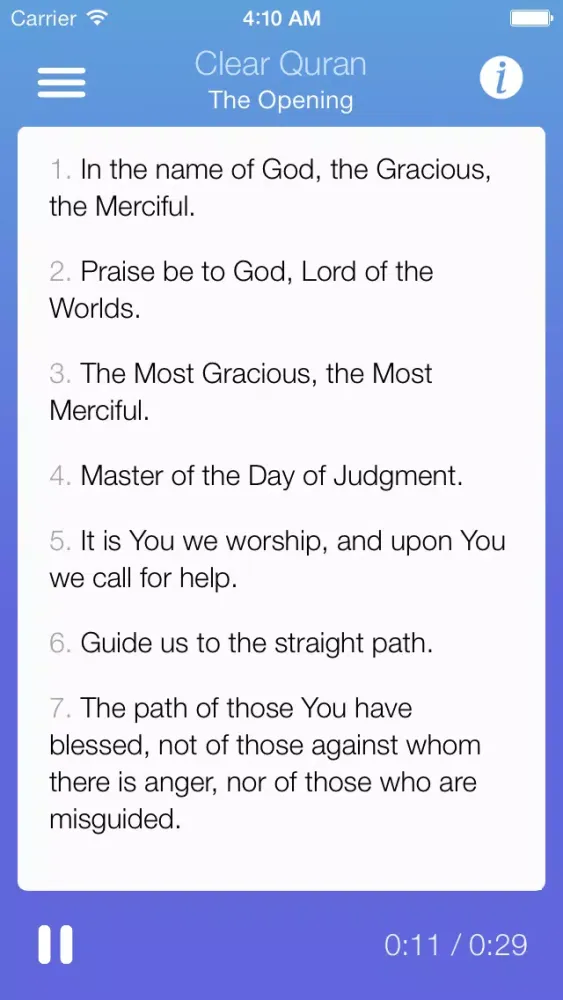 Clear Quran Screenshots