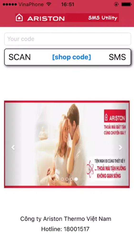 Ariston SMS Screenshots