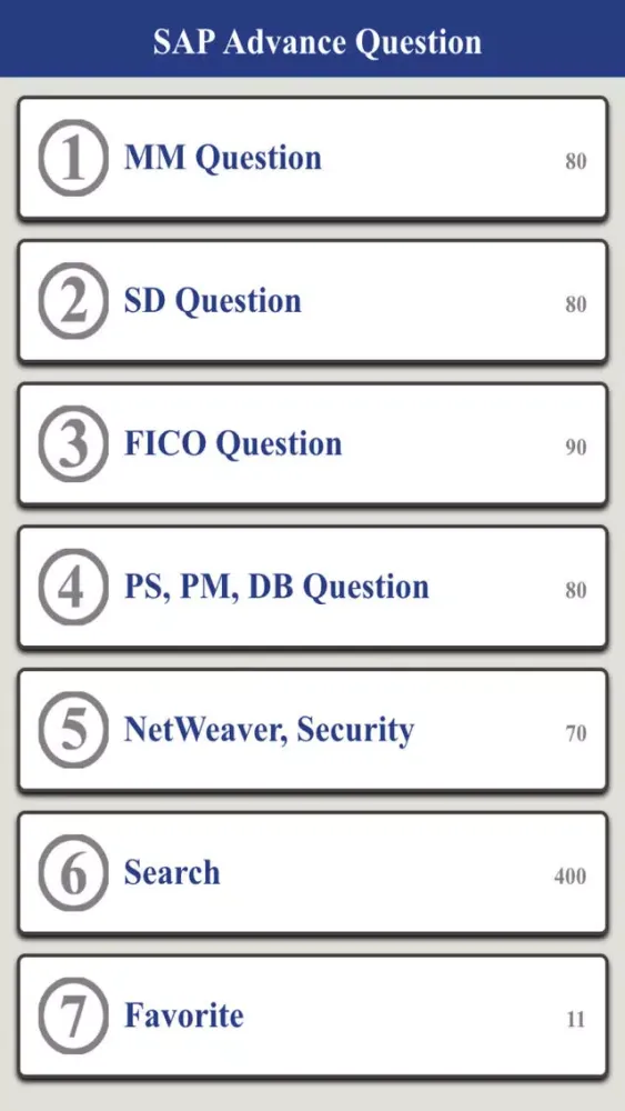 Zrzuty ekranu SAP Advance Interview Questions