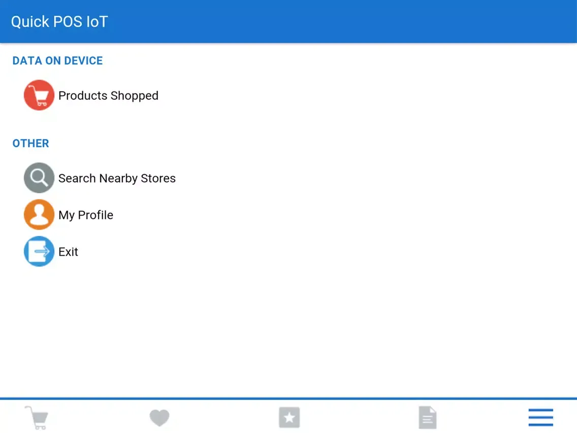 Quick Pos IoT iPad  Screenshots