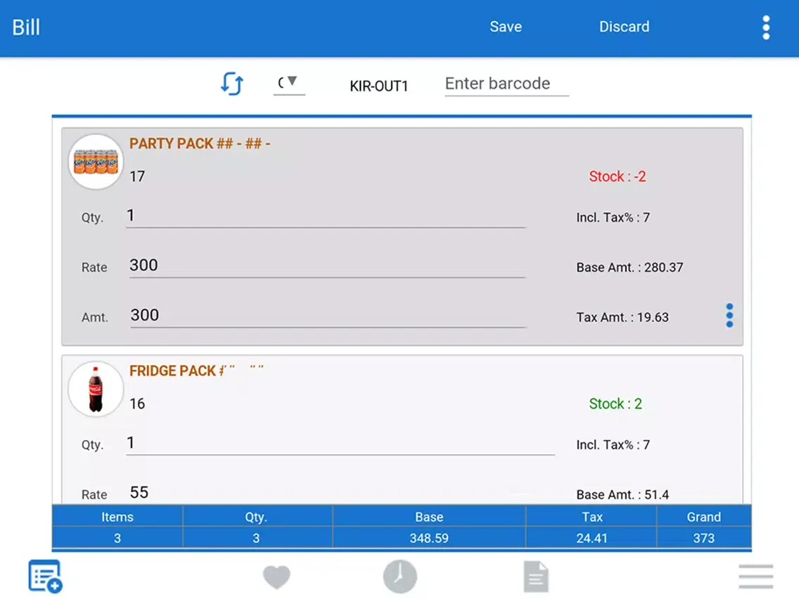 Tangkapan layar Quick Pos Pro iPad 