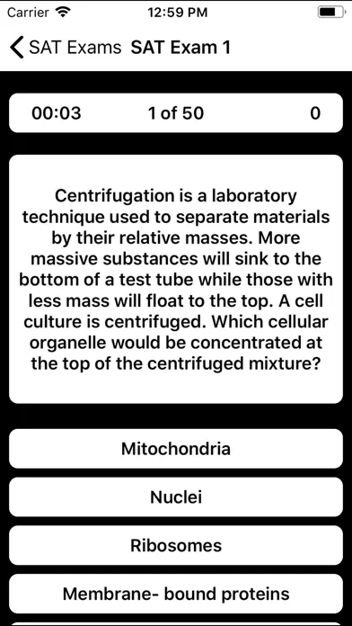 Captures d'écran de SAT Biology Prep 2022-2023