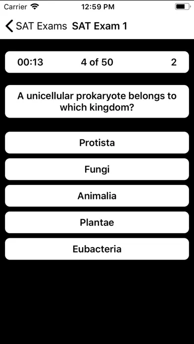 Captures d'écran de SAT Biology Prep 2022-2023