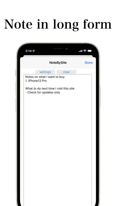 ภาพหน้าจอของ Note By Site Pro