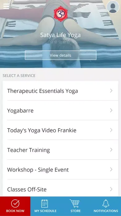 Ảnh chụp màn hình của Satya Life Yoga
