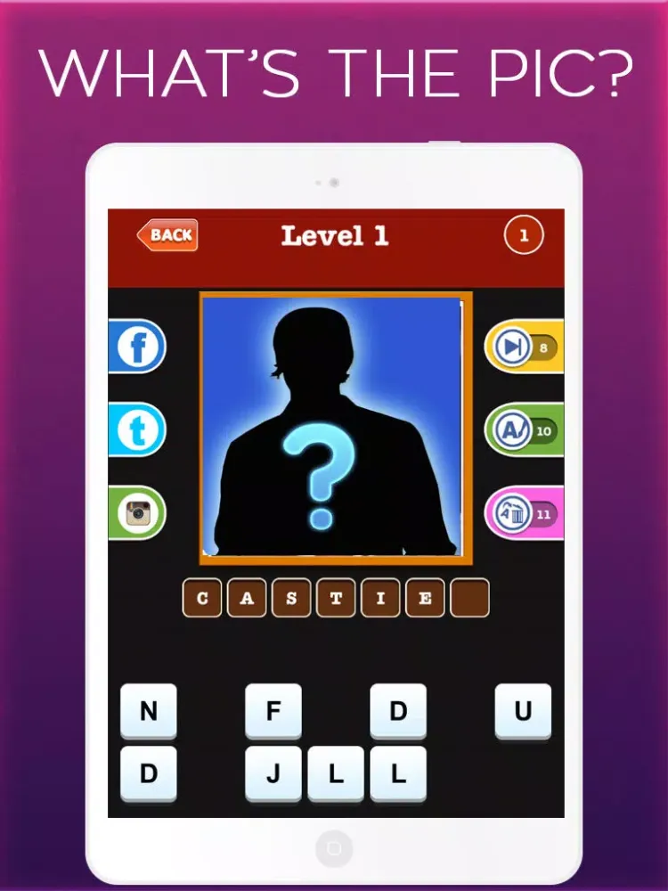 Ảnh chụp màn hình của Trivia for Supernatural Fans - How Many Characters Can You Guess? iPad 