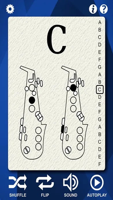 Saxophone Flash Cards Screenshots