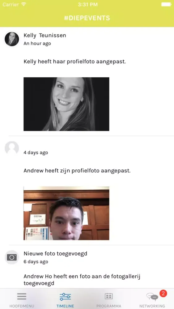 Zrzuty ekranu Diep Event-app