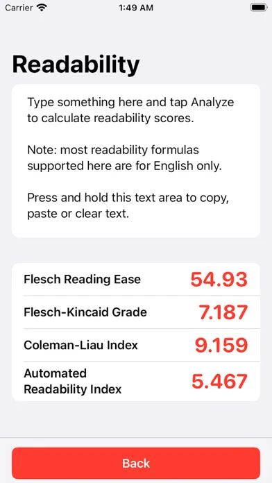 Readability App Ekran Görüntüleri