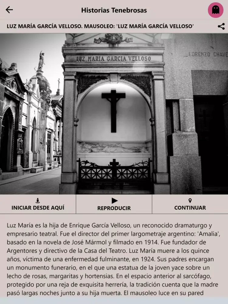Zrzuty ekranu Cementerio Recoleta iPad 