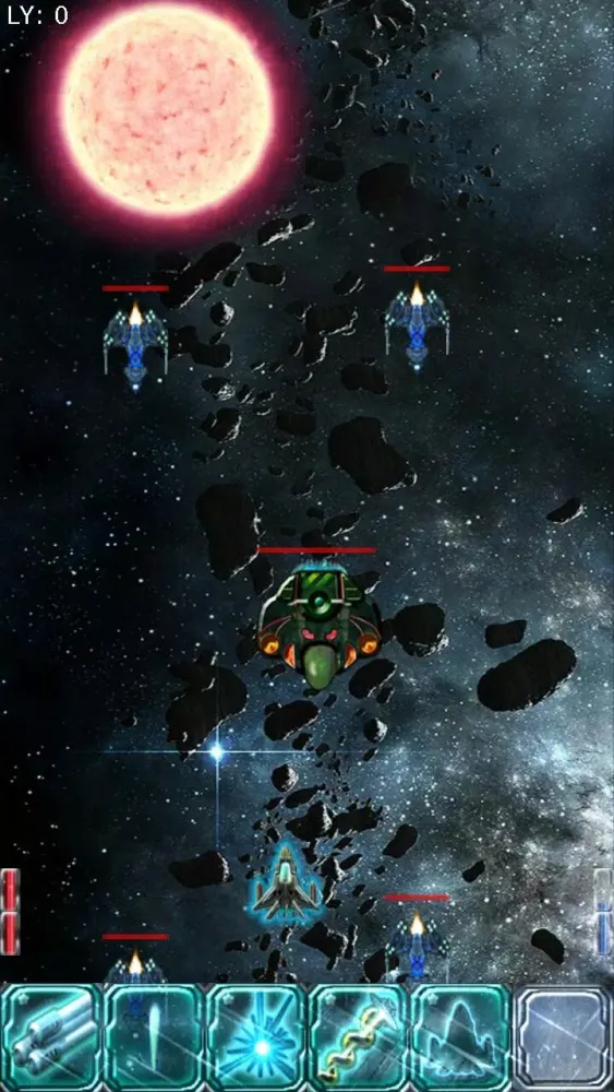 Capturas de tela do Starship Commander