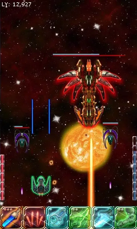 Capturas de tela do Starship Commander