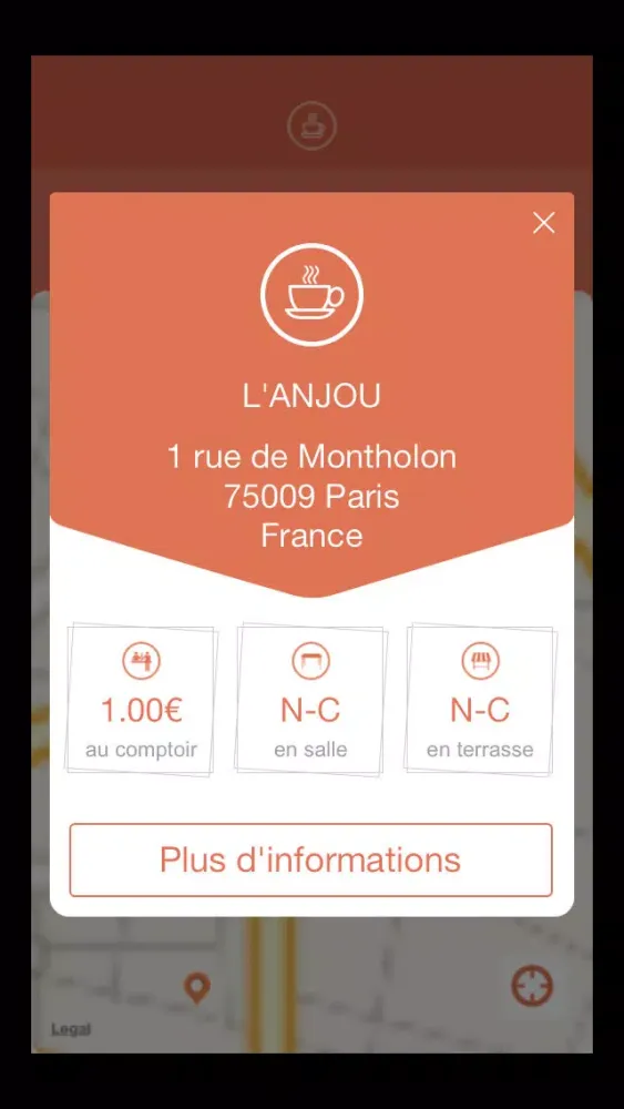 1€afé - Paris应用截图