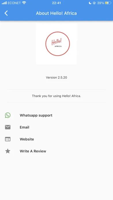 Hello Africa!应用截图