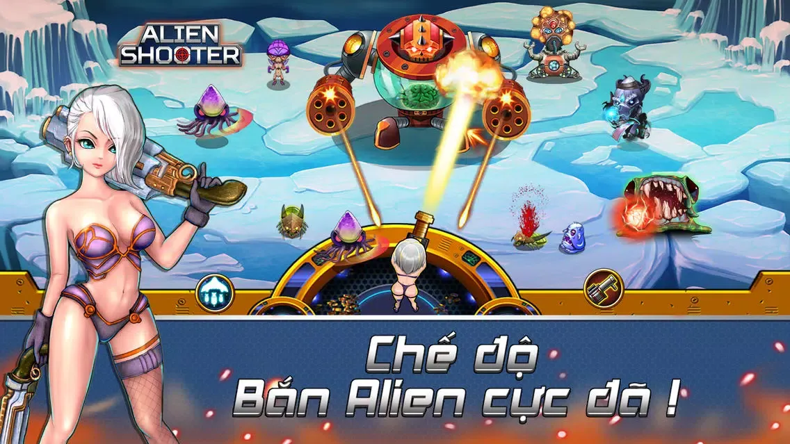Ảnh chụp màn hình của World War: Alien Shooter