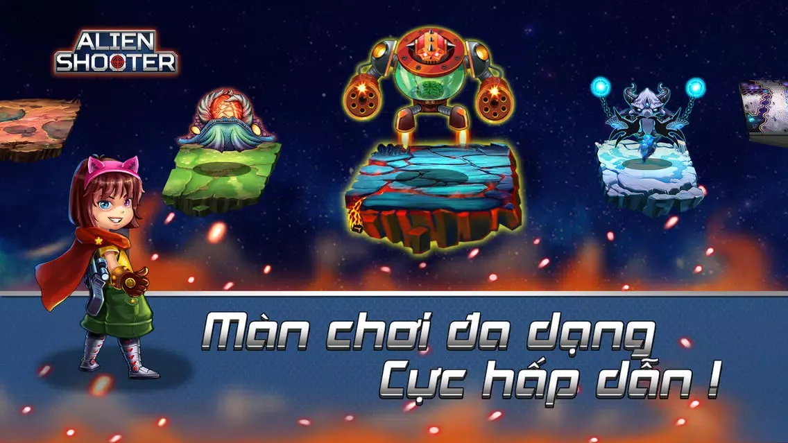 Ảnh chụp màn hình của World War: Alien Shooter