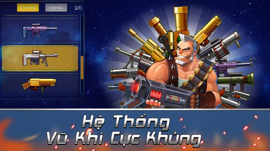 Ảnh chụp màn hình của World War: Alien Shooter