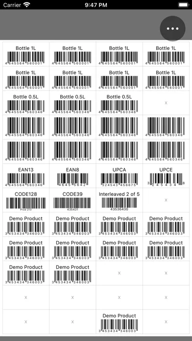 Barcode Sheet 스크린샷