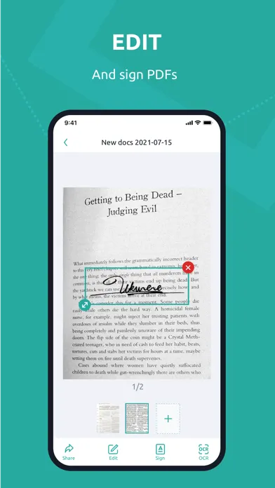 Tangkapan skrin Scanner App – Scan Clear PDF