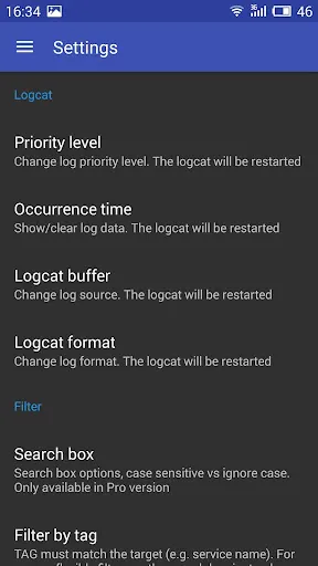 Logcat Extreme Pro Screenshots