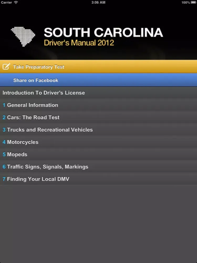 صور South Carolina Driver’s Manual Free iPad 