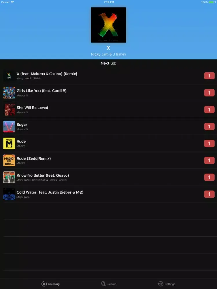 Скриншоты Jukebox Music iPad 