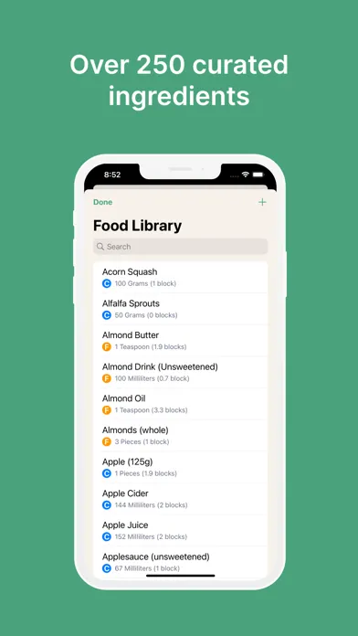 Zone Meal Planner Screenshots