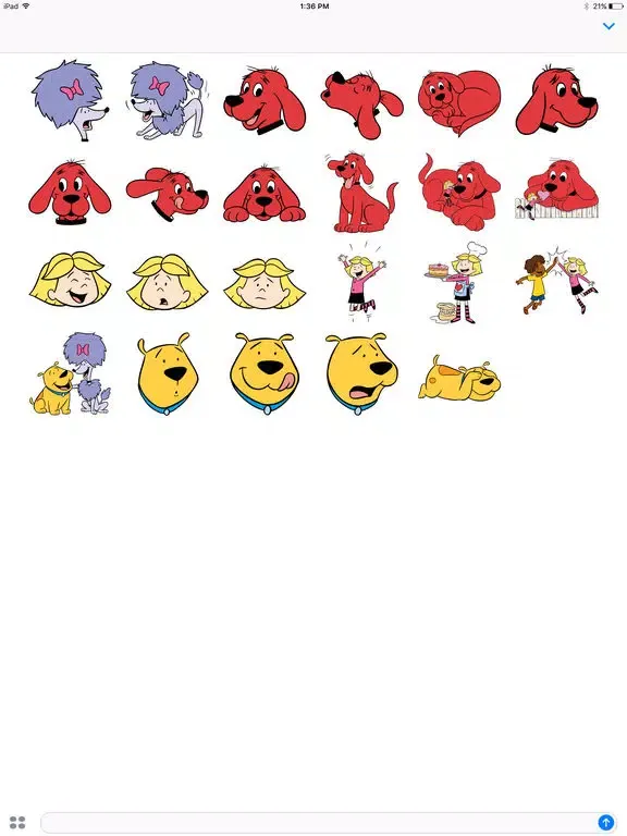 Clifford Stickers iPad 应用截图