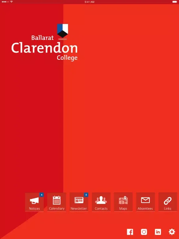 Capturas de tela do Ballarat Clarendon College iPad 