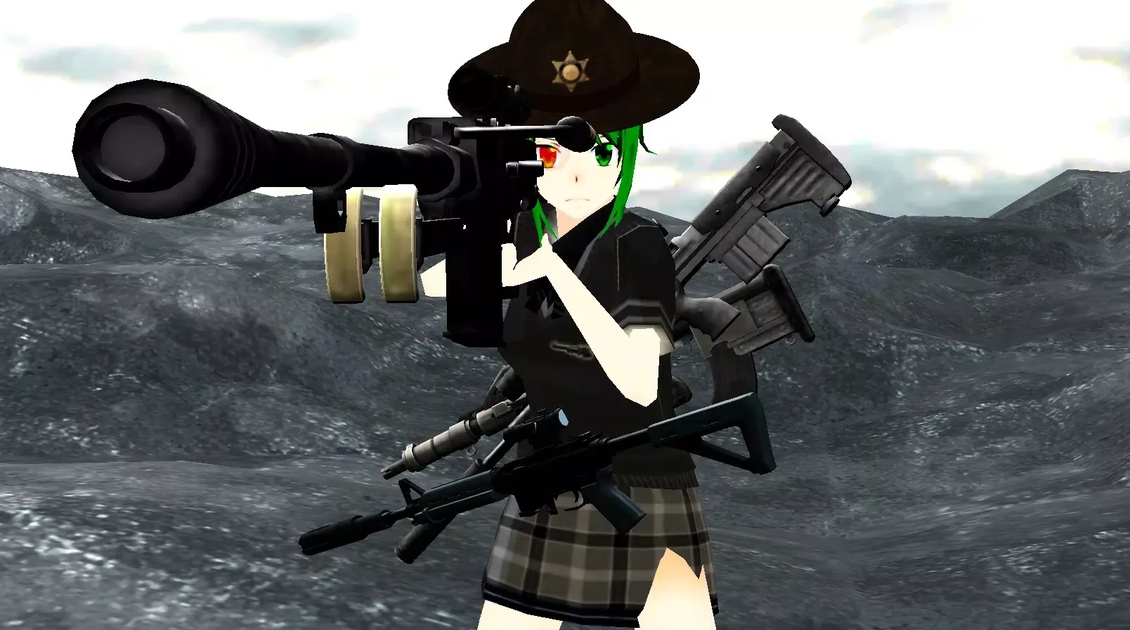 Ảnh chụp màn hình của Yandere Zombie Shooter Online