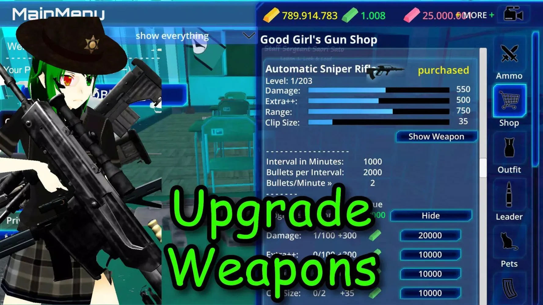 Ảnh chụp màn hình của Yandere Zombie Shooter Online