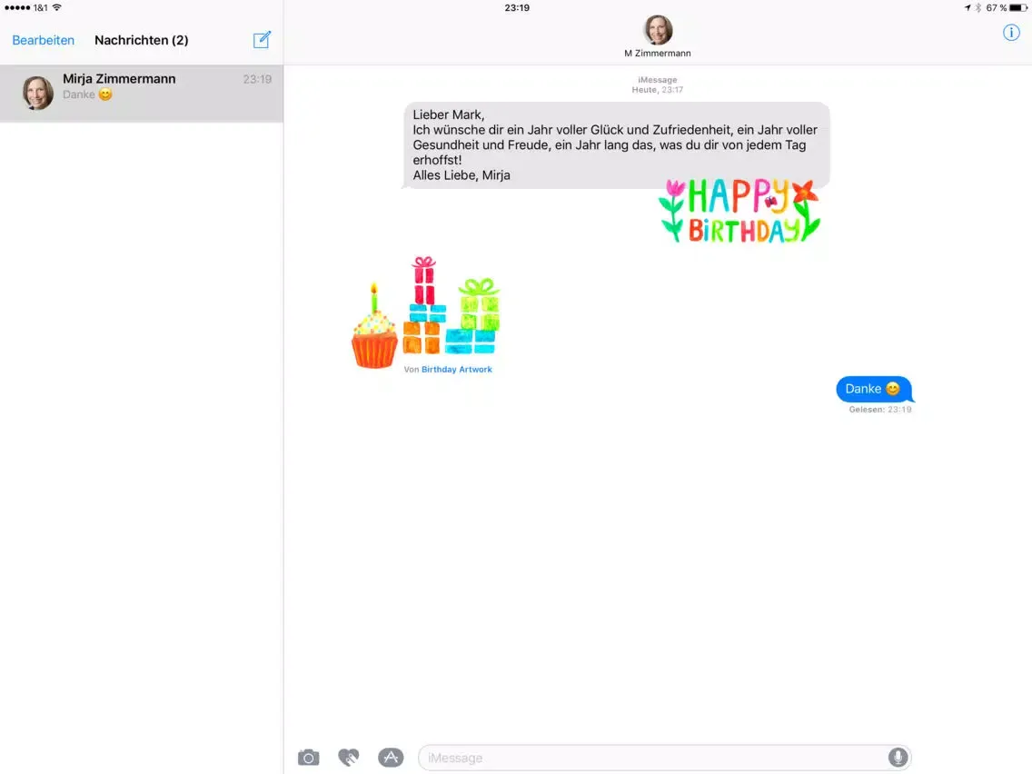 Screenshot di Birthday Artwork iPad 