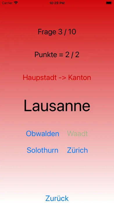 Capturas de tela do Die 26 Kantone der Schweiz