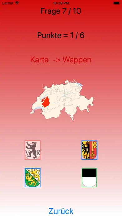 Capturas de tela do Die 26 Kantone der Schweiz
