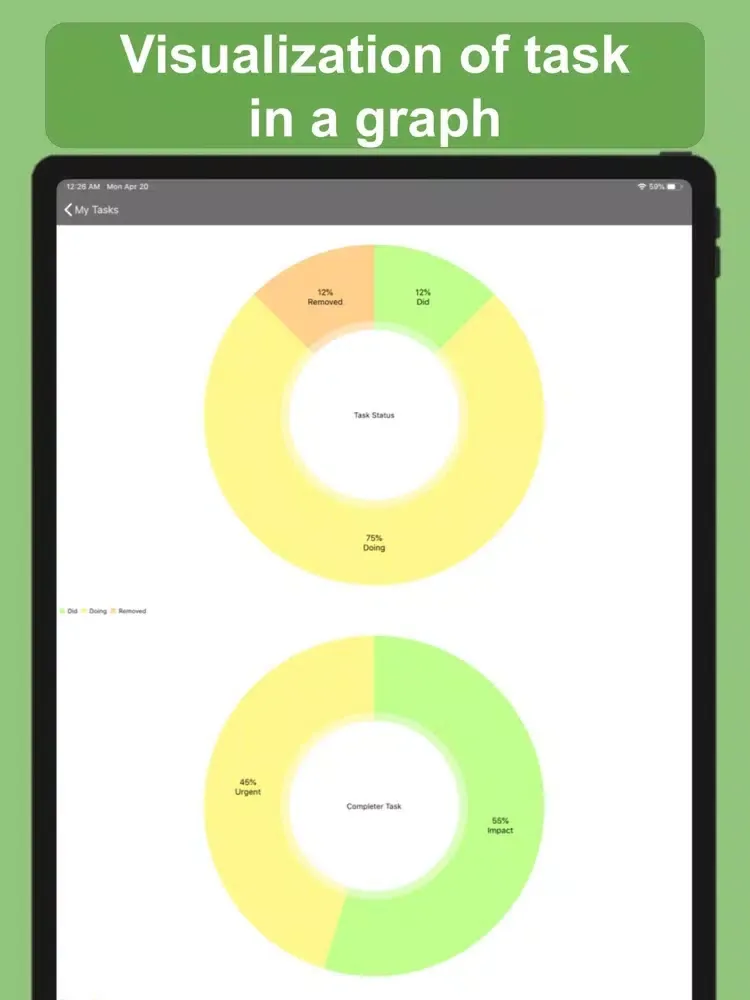 ToDO manage tool : Task Cross iPad  Screenshots