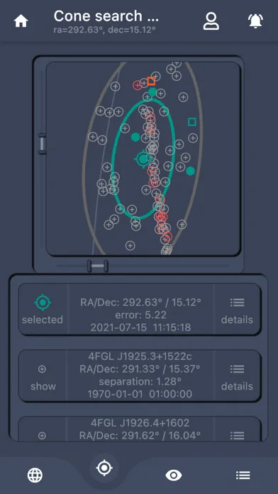 Astro-COLIBRI سکرین شاٹس