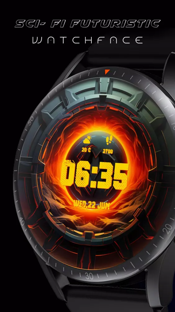 Sci-Fi Futuristic Watch Faces 스크린샷