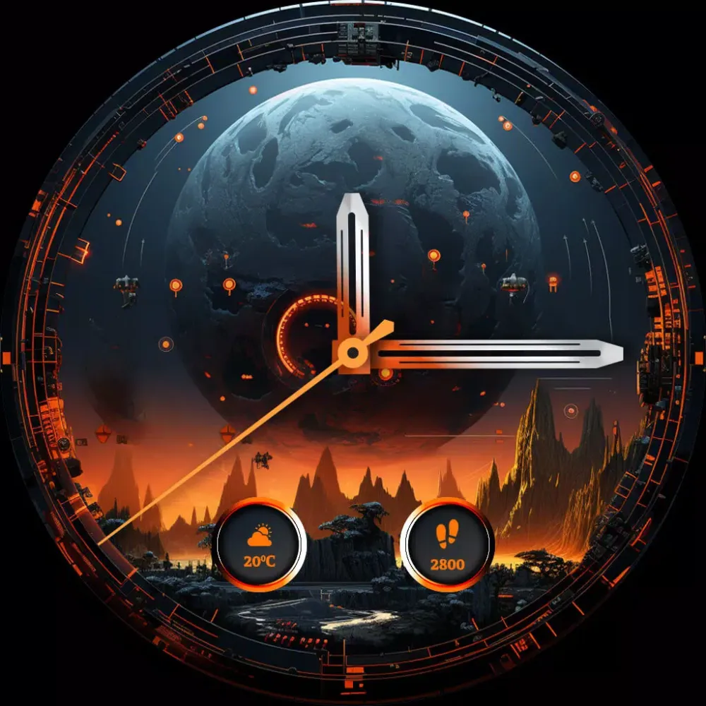 Sci-Fi Futuristic Watch Faces 스크린샷