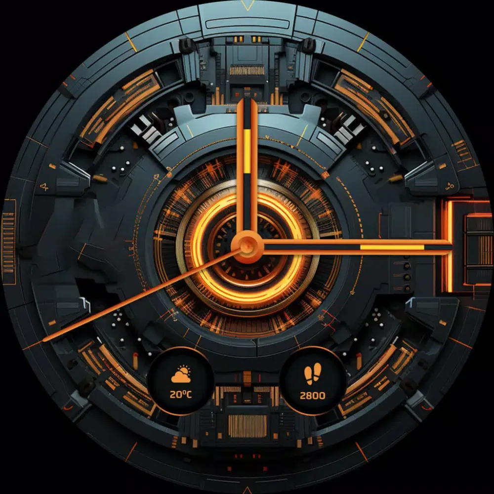 Sci-Fi Futuristic Watch Faces 스크린샷