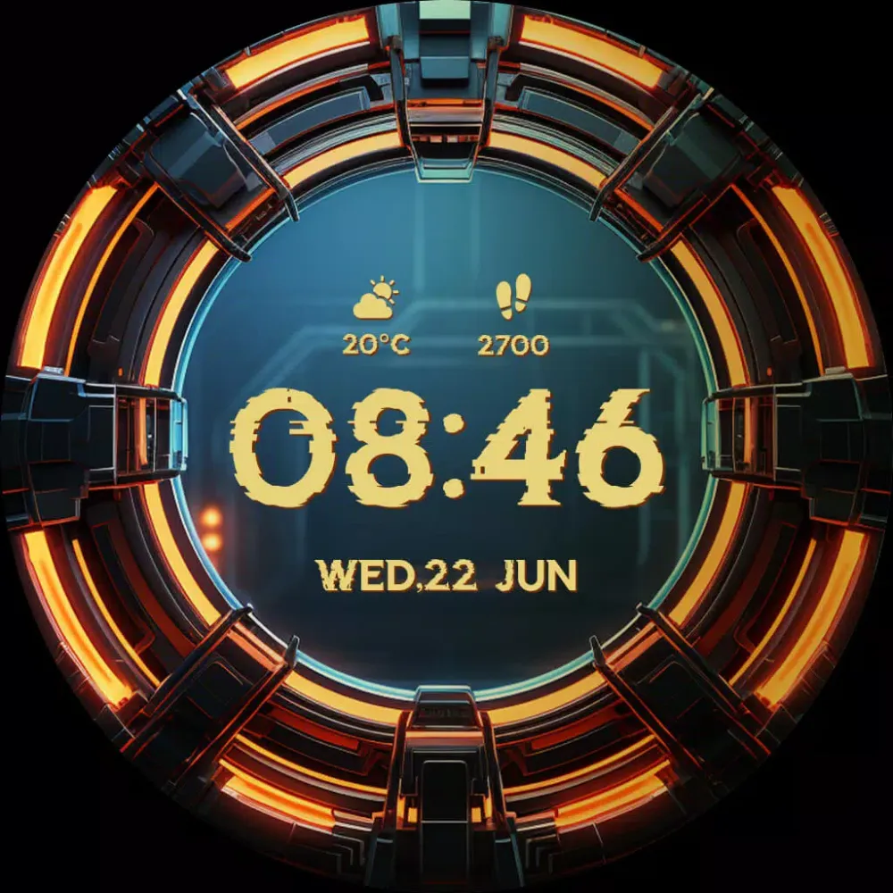 Sci-Fi Futuristic Watch Faces 스크린샷