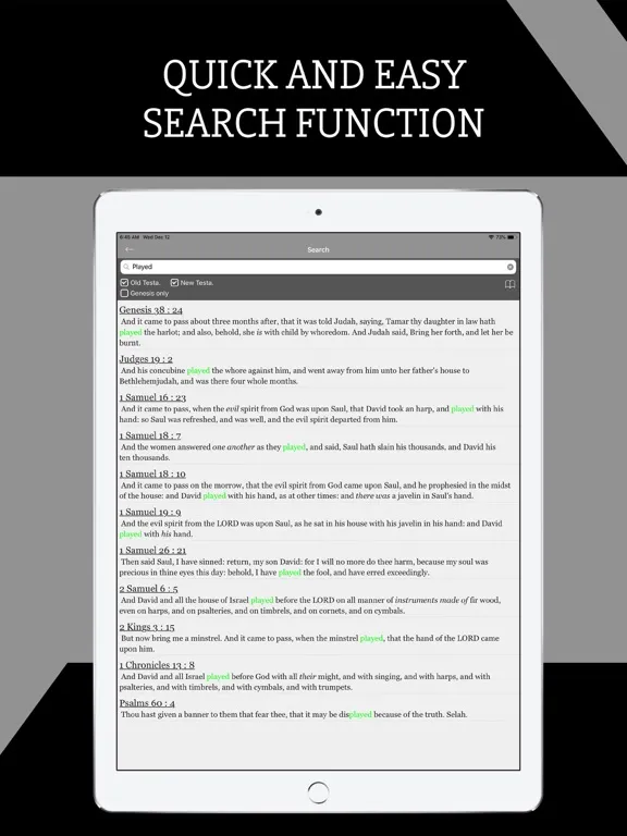 تصاویر Scofield Reference Bible iPad 