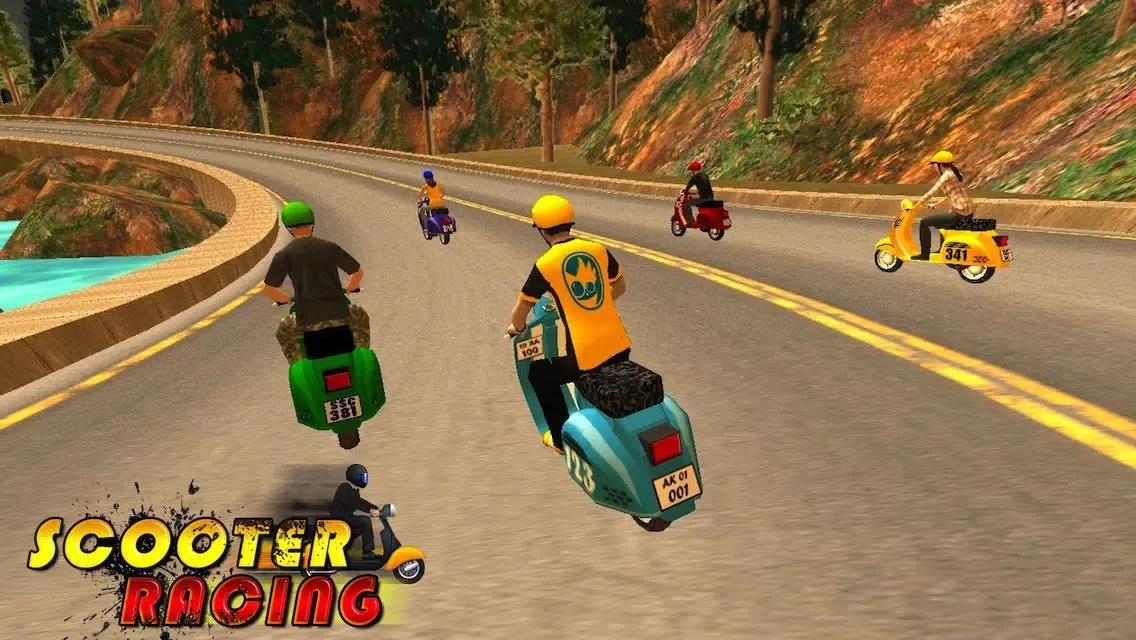 Zrzuty ekranu Scooter Racing ( 3D Bike Racing Games )