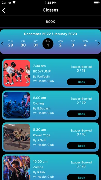 VY Health Club應用截圖