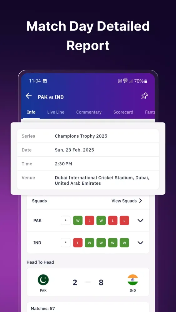 Cricket Live Score : Live Line Screenshots