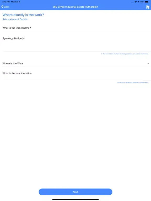 Capturas de tela do aBV Reinstatement iPad 