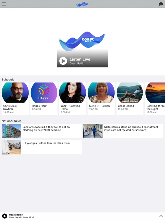 Coast Radio Scotland iPad  스크린샷