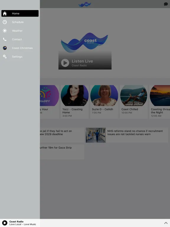 Coast Radio Scotland iPad  스크린샷