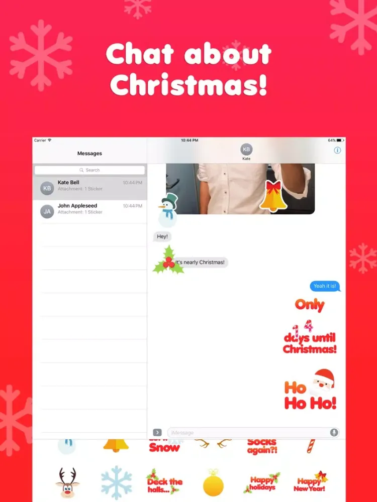Christmas Emoji - Festive Christmas Stickers! iPad  سکرین شاٹس