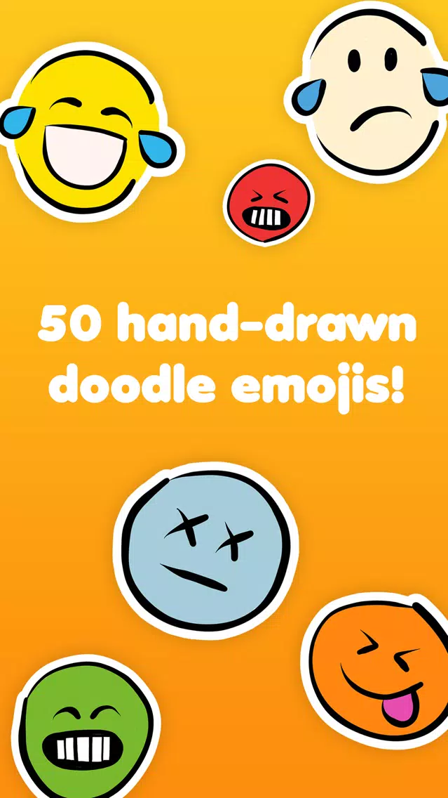 Doodlemoji - Hand-drawn funny emoji stickers应用截图